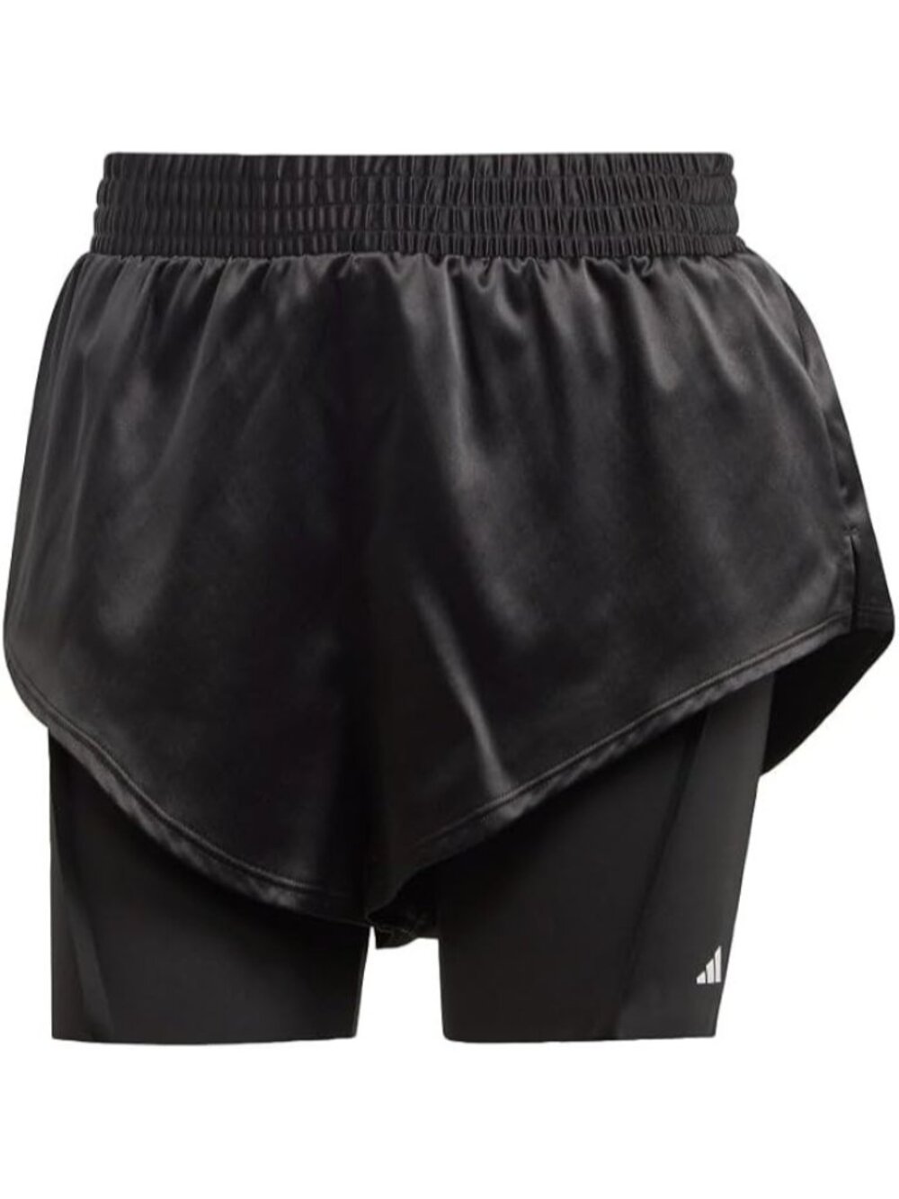 Adidas Power Aeroready 2-In-1 Shorts Women Black Size Medium